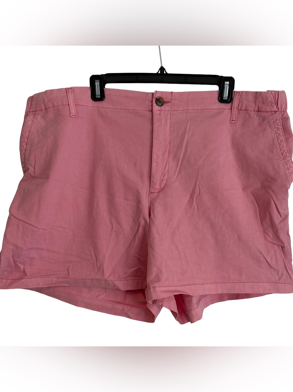 Old Navy Pink Women's Everyday Flat-Front Cotton Shorts 3.5” Inseam Size XXL NWT